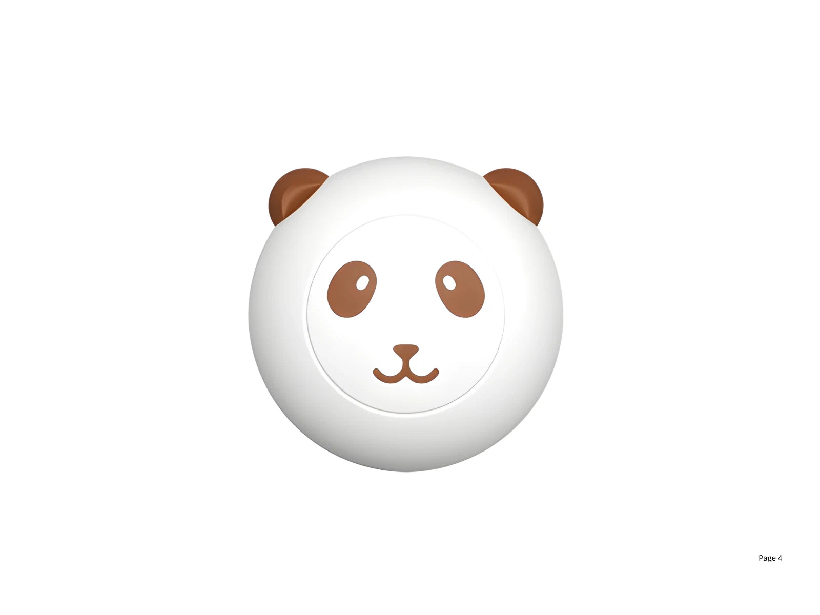 NEW Silicone Pet Bath Brush Soft Bristled Cat & Dog Shower Massage Brush Panda.