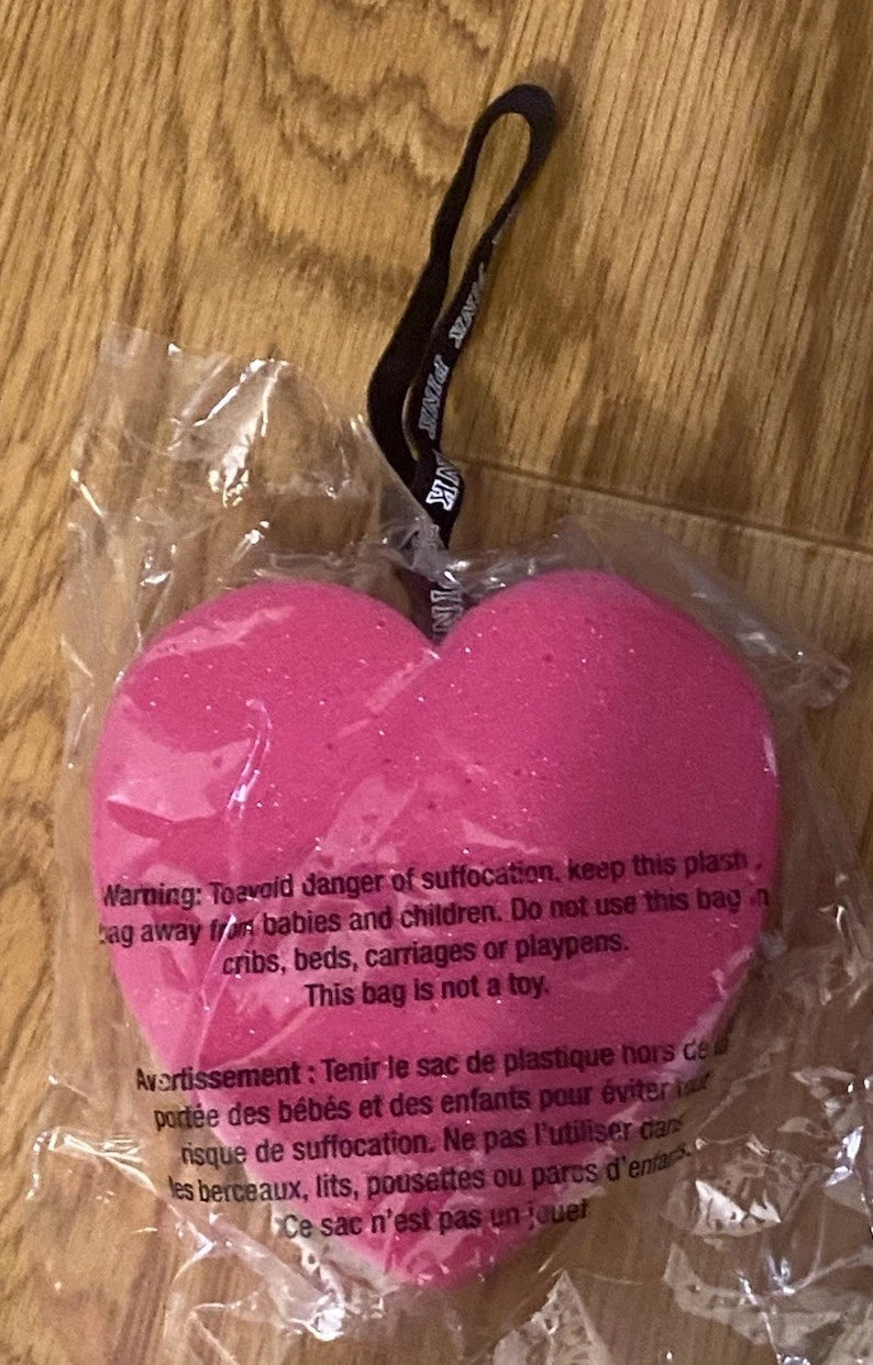 Victoria Secret Pink Heart Shaped Sponge Dog Logo Loofa