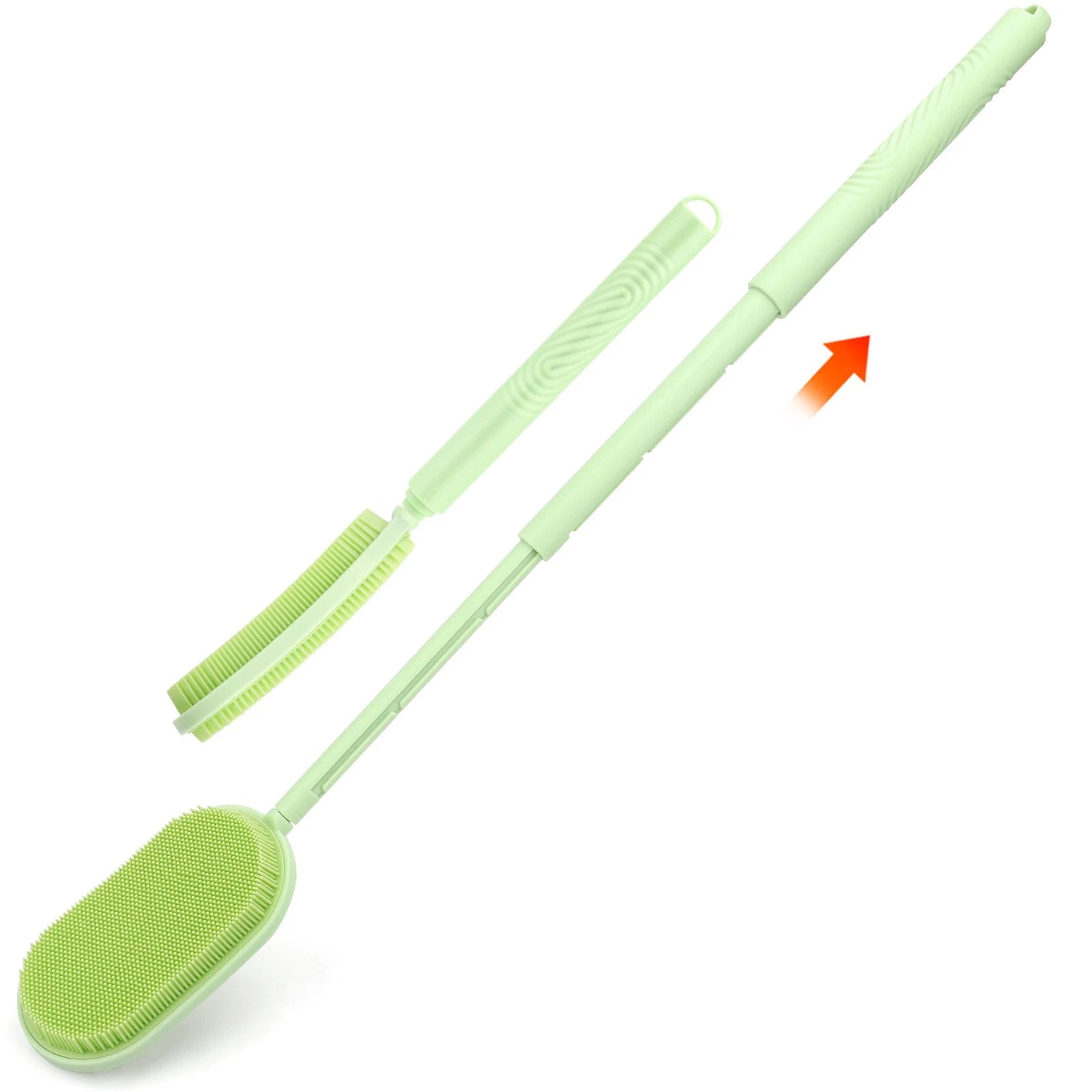 Telescopic Rotating Bath Brush Back Scrubber Long Handle Shower Body Exfoliator
