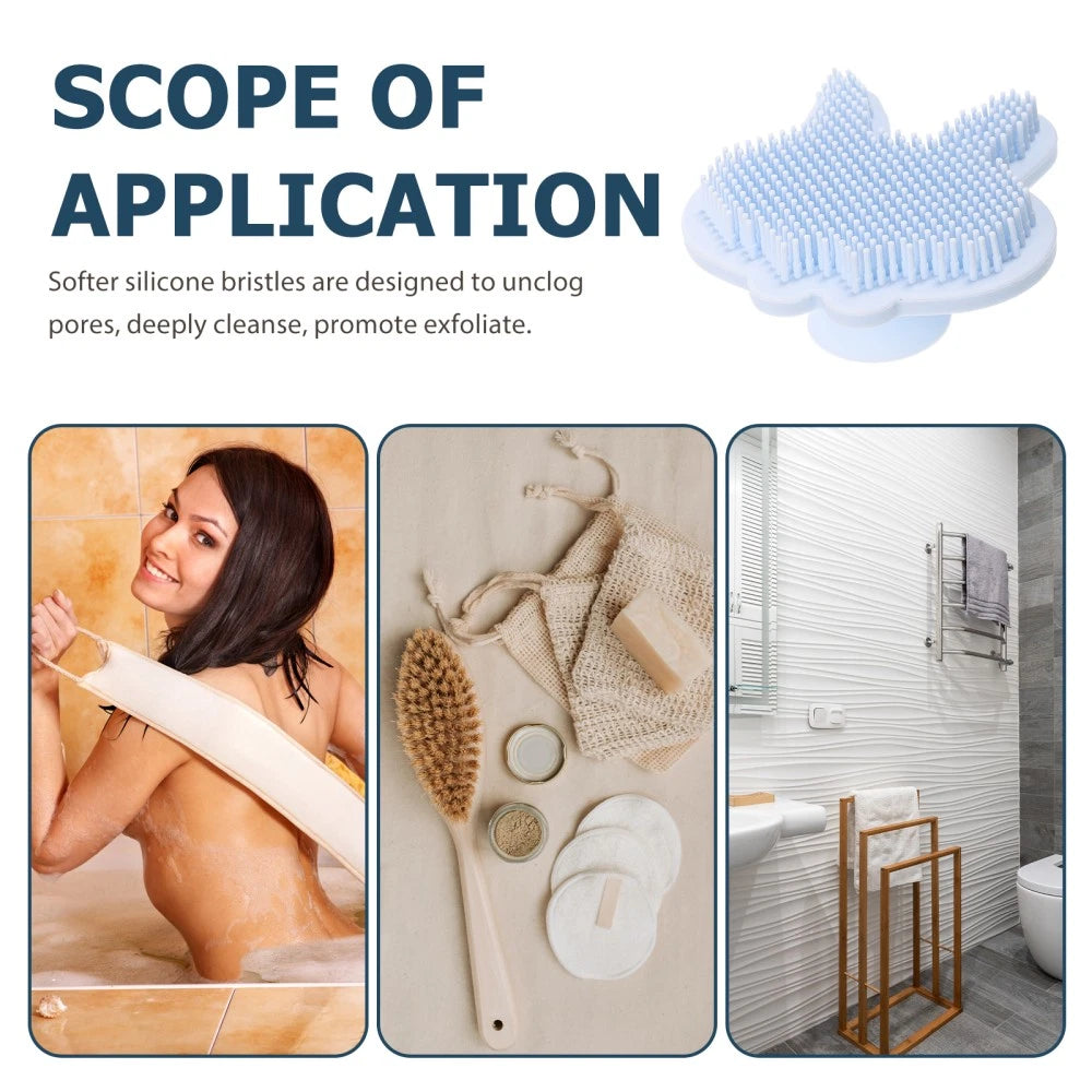 Silicone Bath Brush Child Baby Shower for Body Exfoliating Scrubber