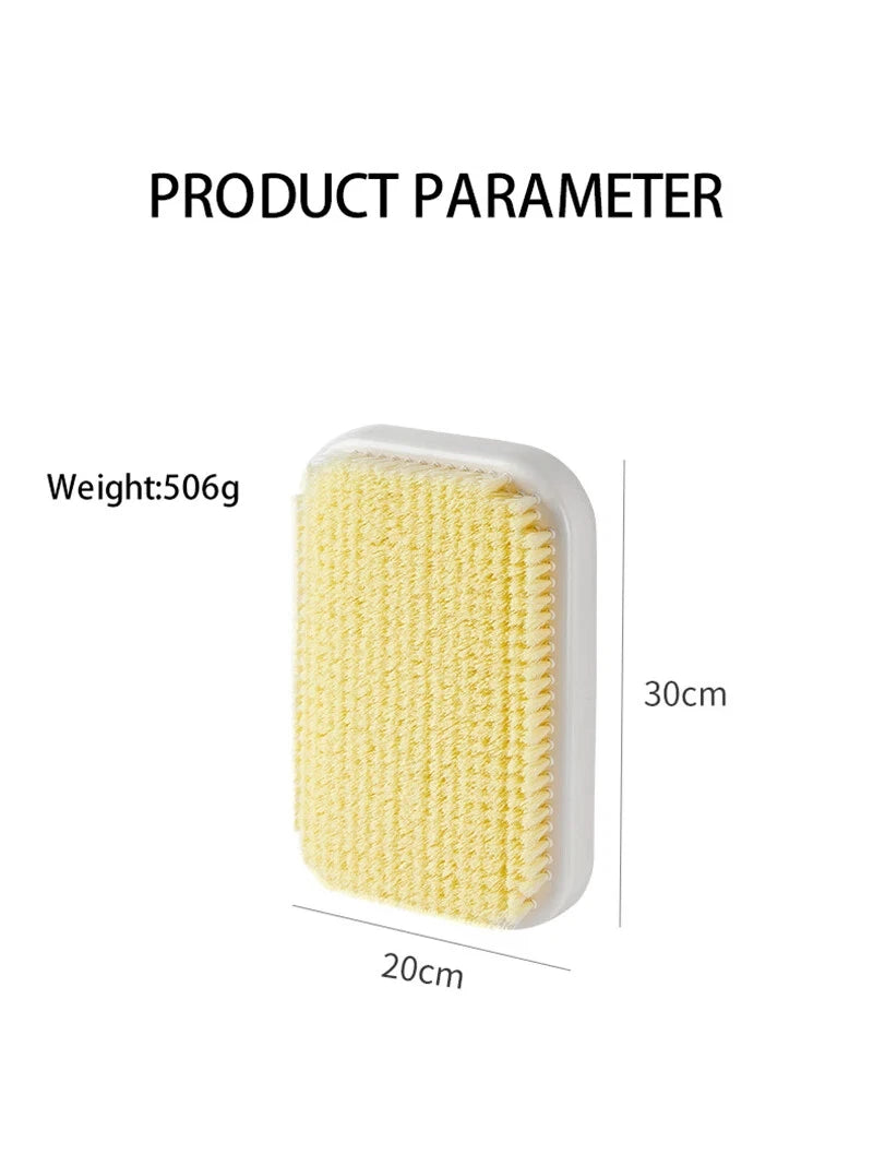 Scrubber Wall Mounted Body Brush Back Shower Large Exfoliating Rub Bathroom Pad