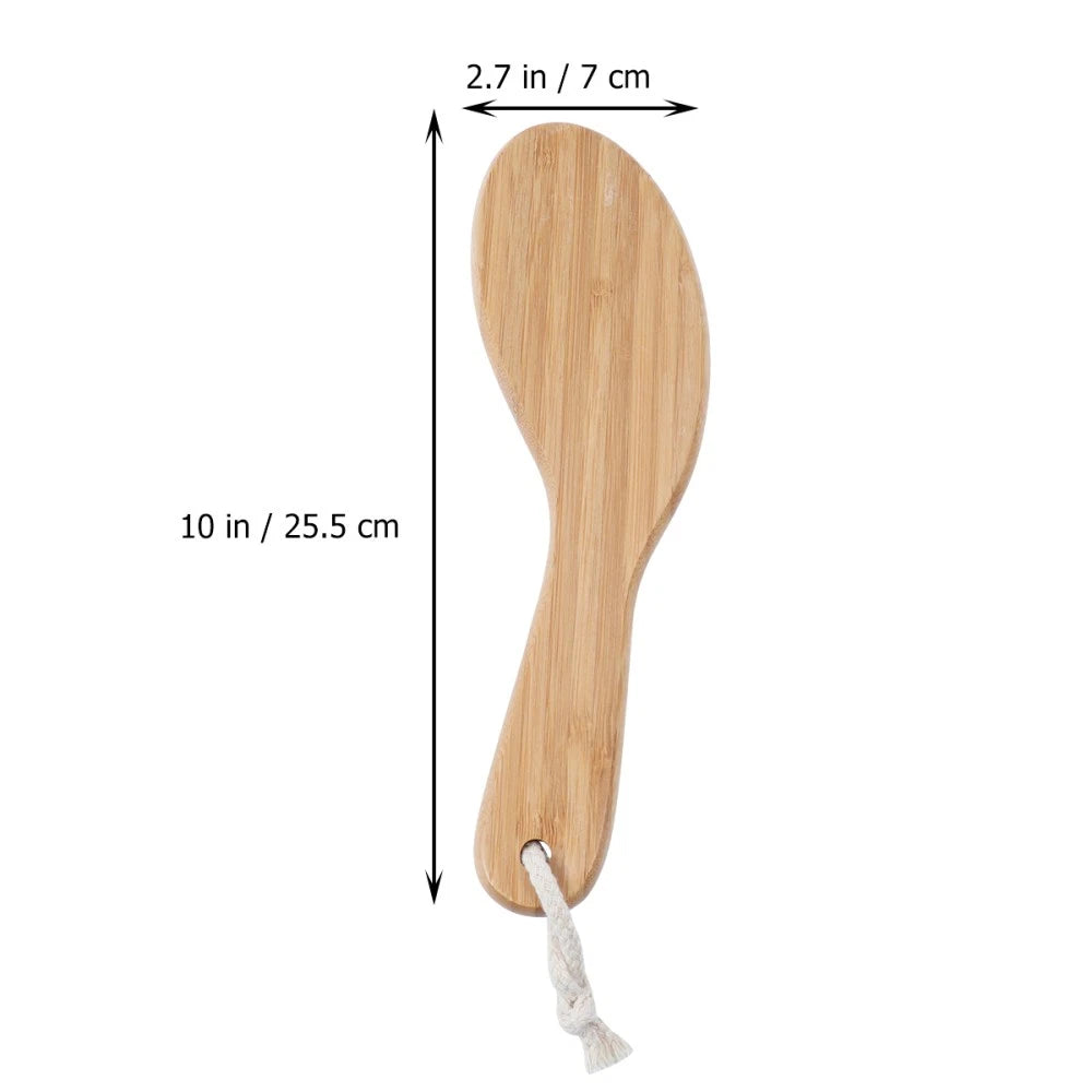 Soft Bead Massage Brush Shower Bath Wash Exfoliating Tool with Handle