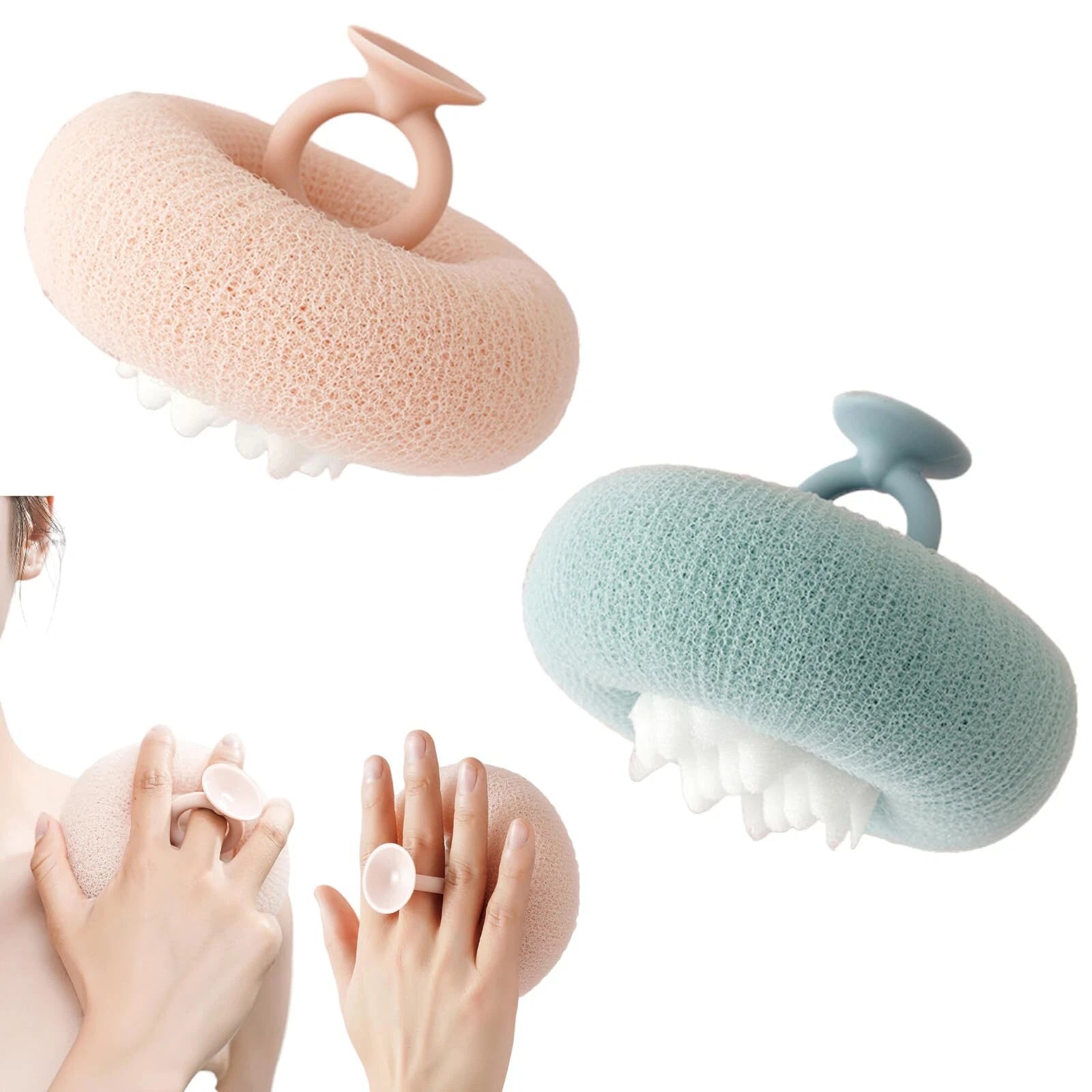 Shower Sponge for Body Bath Courtesy Sponge soap balls for Women,scrub Your B...