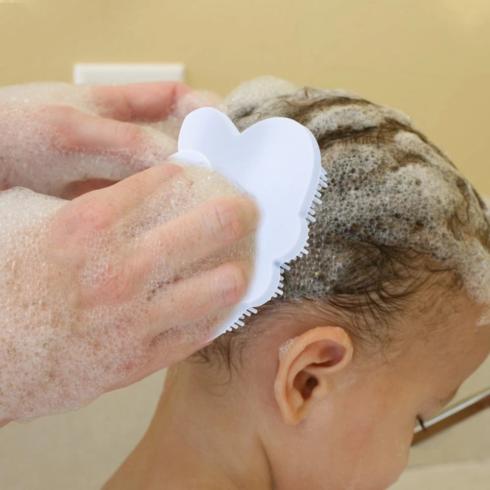 Silicone Bath Brush Child Baby Shower for Body Exfoliating Scrubber