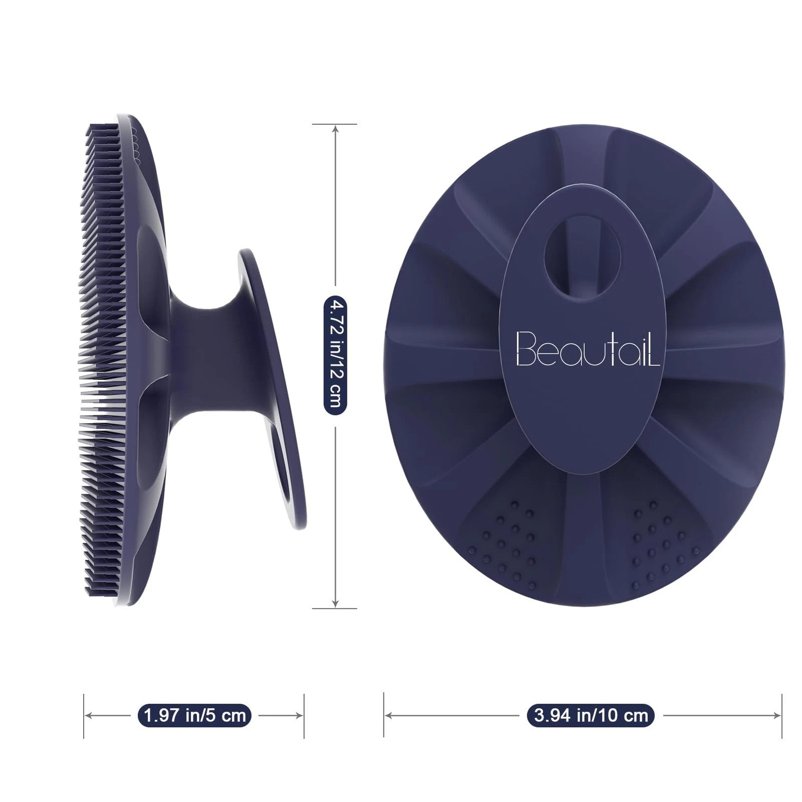 Silicone Body Scrubber Shower Bath Wash Brush Gentle Exfoliating Scrub Cleans...