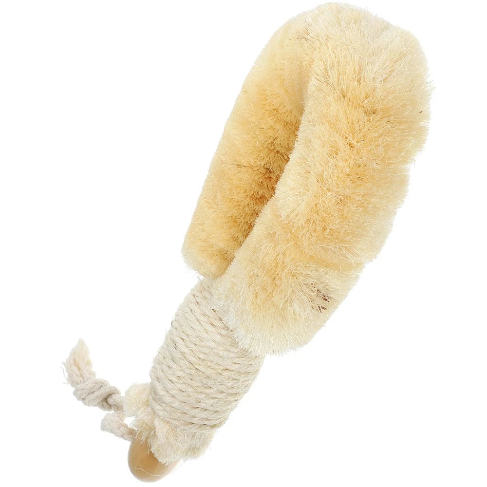 Sisal Shower Brush Body Exfoliator Scrubber Handheld Bath Back Scrubbing