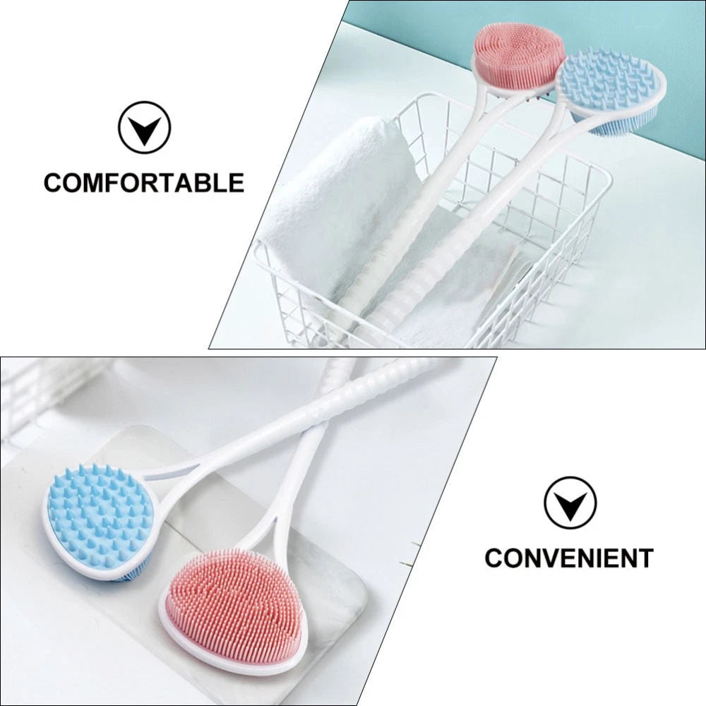 Silicone Bath Brush Man Women's Body Exfoliator Scrubber Exfoliating Back