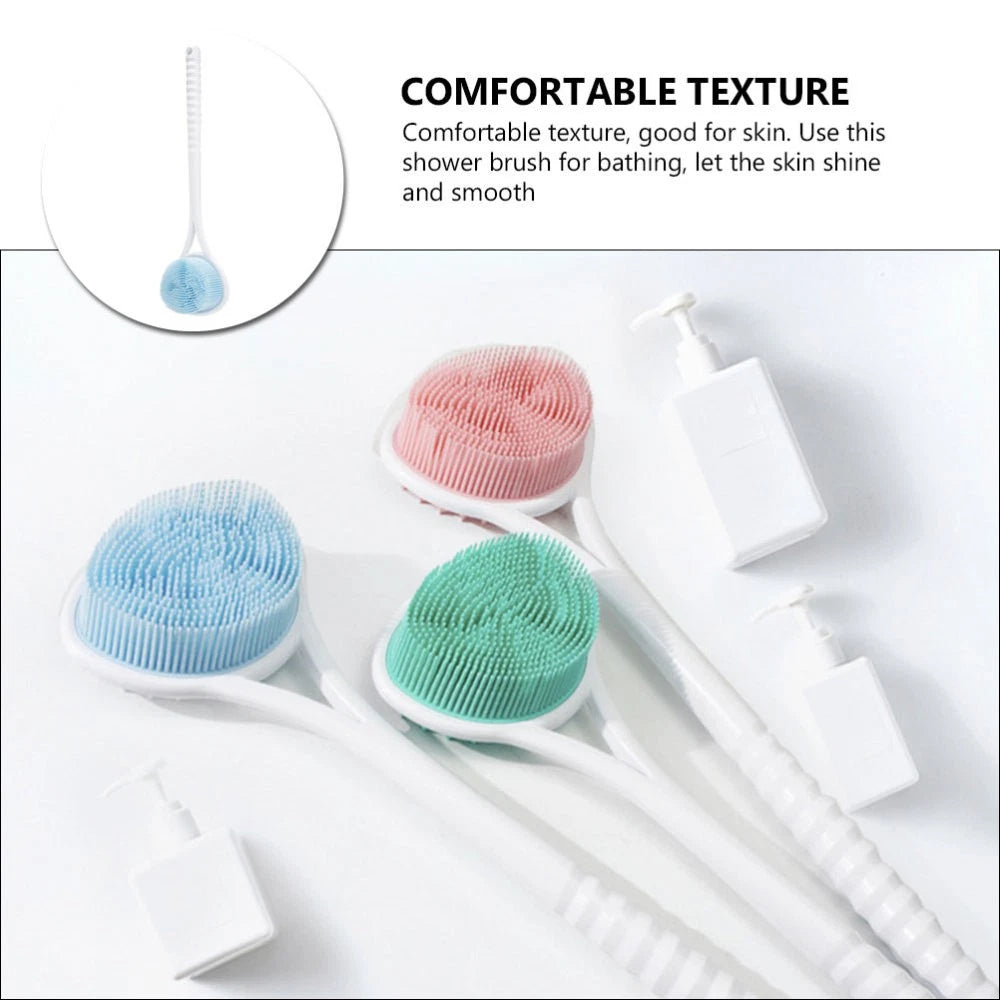 Silicone Bath Brush Man Women's Body Exfoliator Scrubber Exfoliating Back