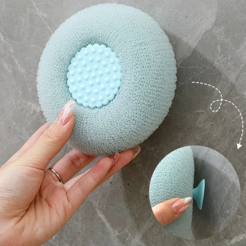 New Sunflower Suction Cup Bath Ball Scrubber Massage Bath Scrub Mud Rub Back