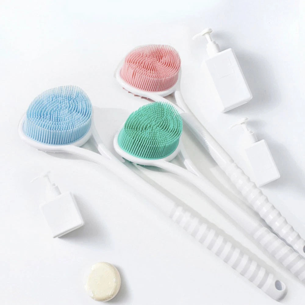 Silicone Bath Brush Man Women's Body Exfoliator Scrubber Exfoliating Back