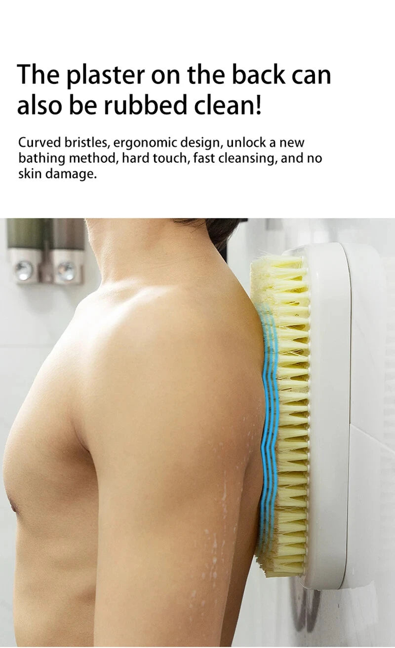 Scrubber Wall Mounted Body Brush Back Shower Large Exfoliating Rub Bathroom Pad