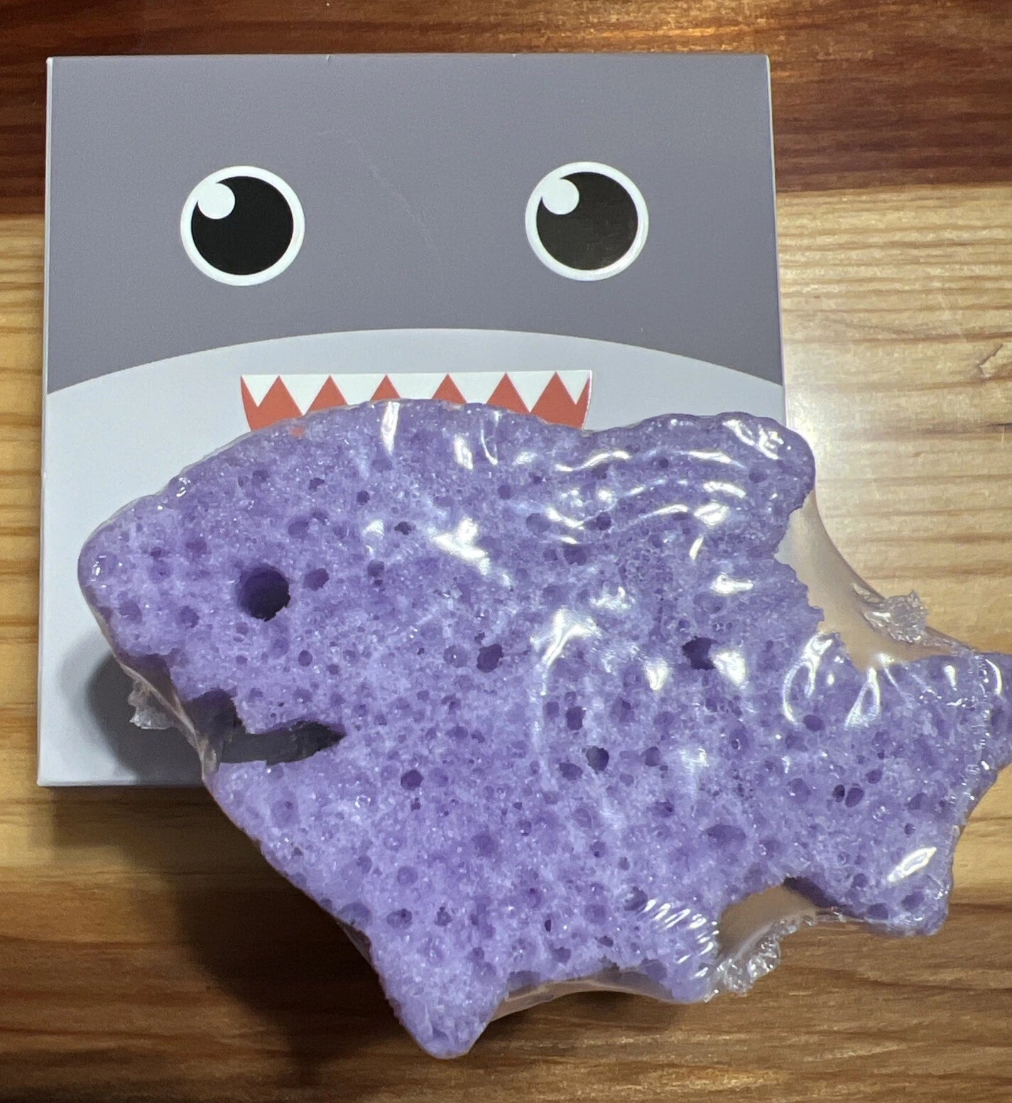 Spongelle Sea Animals ~ SAMMY SHARK Infused Bath Body Wash Sponge Buffer 2.5oz