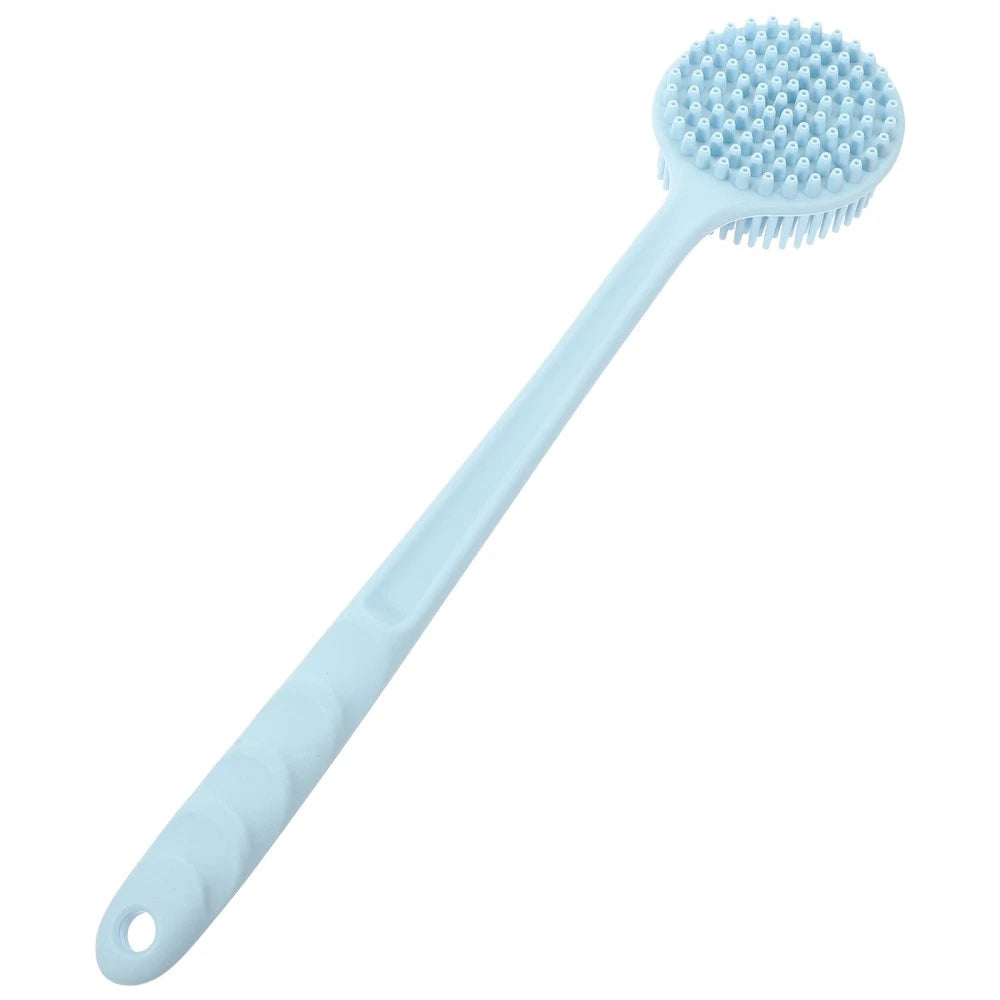 Silicone Bath Brush Man Body Scrubber with Handle Back for Shower