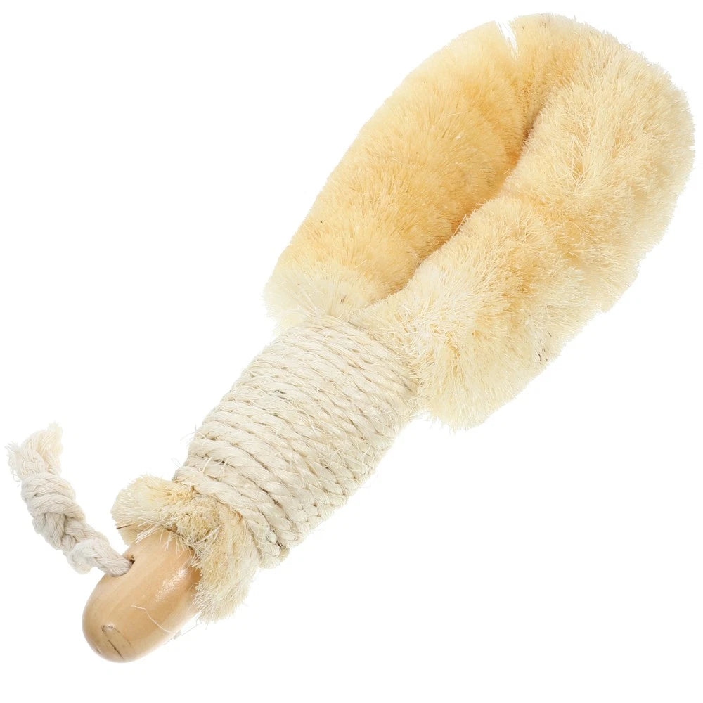 Sisal Shower Brush Body Exfoliator Scrubber Handheld Bath Back Scrubbing