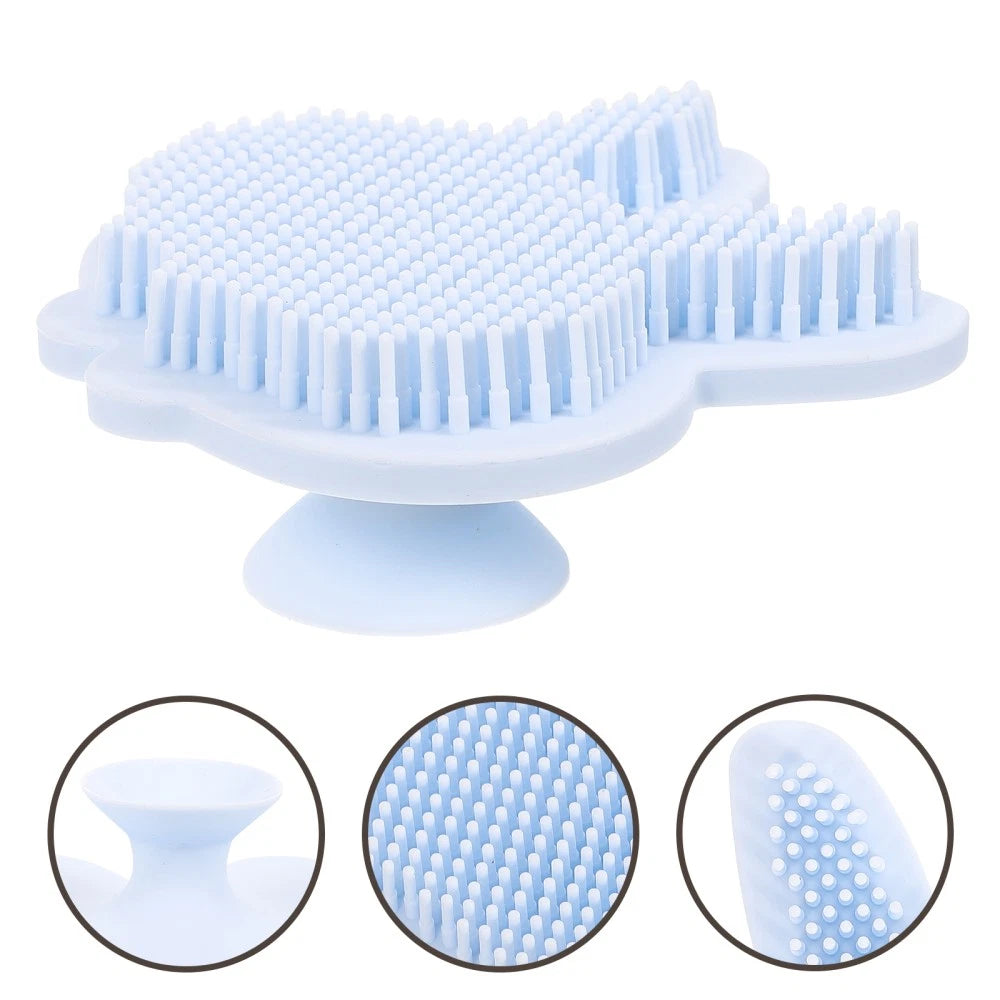 Silicone Bath Child Exfoliator Exfoliating Body Scrubber