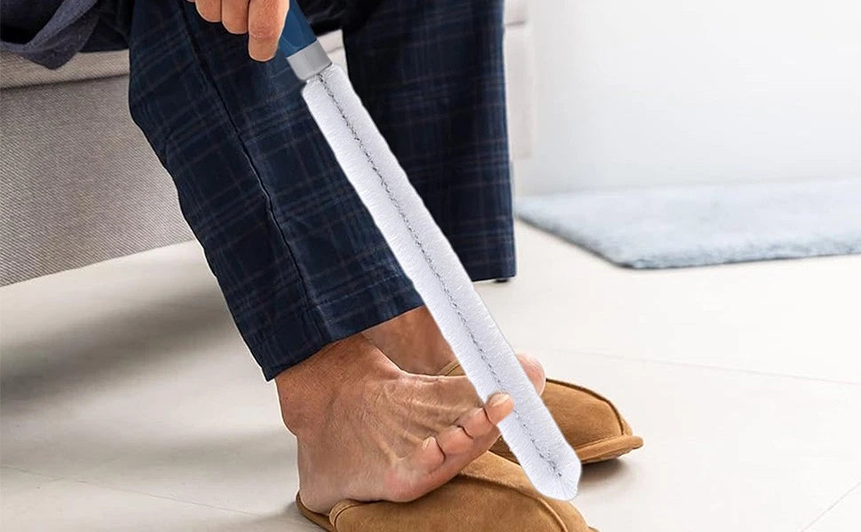 Toe Cleaning Brush 39CM Foot Scrubber In Shower With Long Handle Scrubber Brush