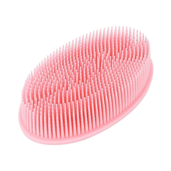 Silicone Body Exfoliating Brush Baby Bath Massage Brush Shower Scalp Scrubber