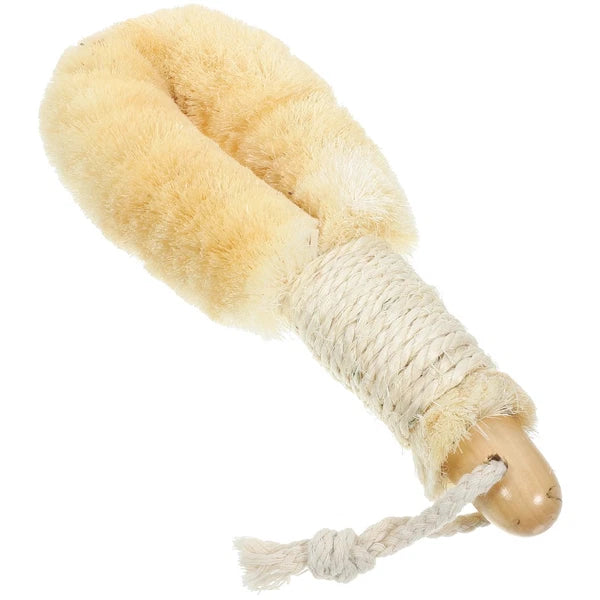 Sisal Shower Brush Body Exfoliator Scrubber Handheld Bath Back Scrubbing