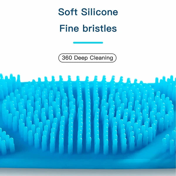 Silicone Body Scrubber Shower Bath Body Brush for Men Women Washer Exfoliating
