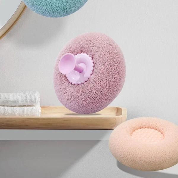 New Sunflower Suction Cup Bath Ball Scrubber Massage Bath Scrub Mud Rub Back