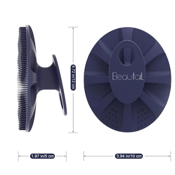 Silicone Body Scrubber Shower Bath Wash Brush Gentle Exfoliating Scrub Cleans...