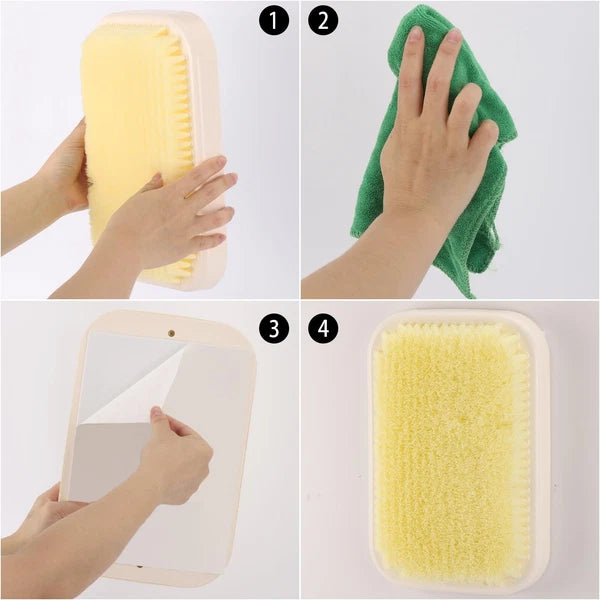 Wall Mounted Back Scrubber for Shower, Large Exfoliating Bath Wash Pad, Hands...
