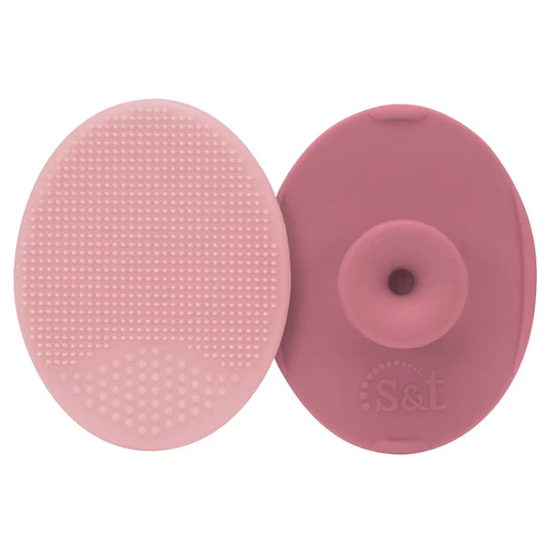 Pink Exfoliating Massaging Cradle Cap Bath Brushes 2"x2.5" Baby 2 Pack