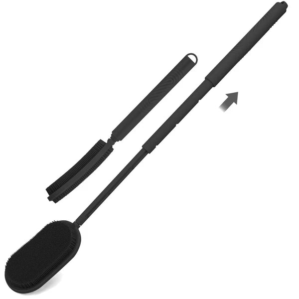 Telescopic Rotating Bath Brush Back Scrubber Long Handle Shower Body Exfoliator