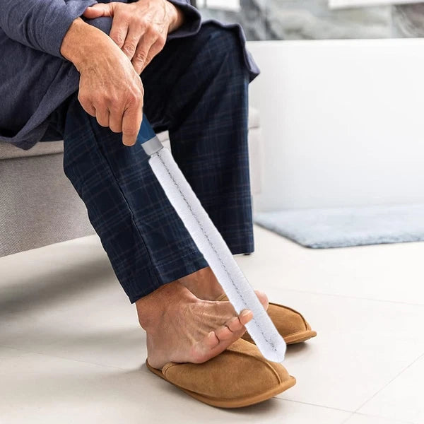 Toe Cleaning Brush 39CM Foot Scrubber In Shower With Long Handle Scrubber Brush