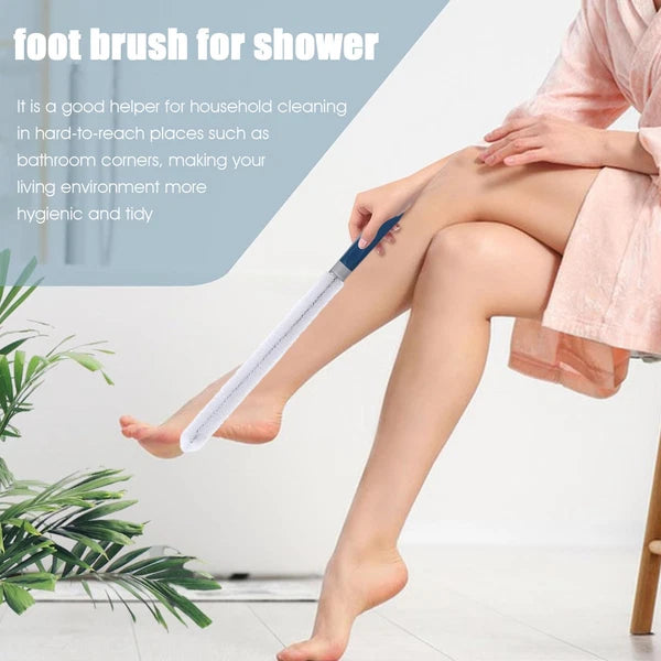 Toe Cleaning Brush 39CM Foot Scrubber In Shower With Long Handle Scrubber Brush