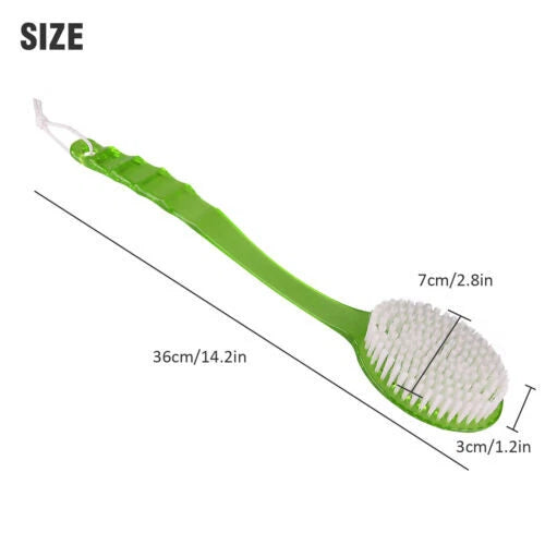 Body Back Bath Brush - for Shower with Long Handle, Back Washer Scrubber NEW