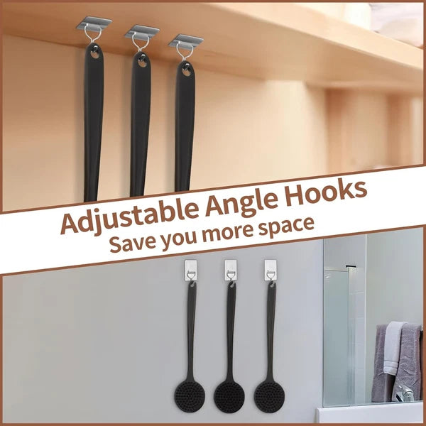 Women Back Massage Exfoliating Body for Silicone Shower Scrubber with Long Handl