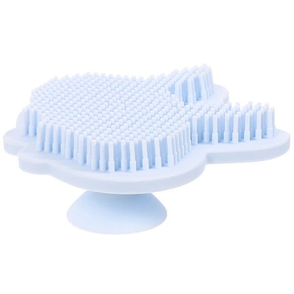 Silicone Bath Brush Child Baby Shower Exfoliating Scrubber Double-sided