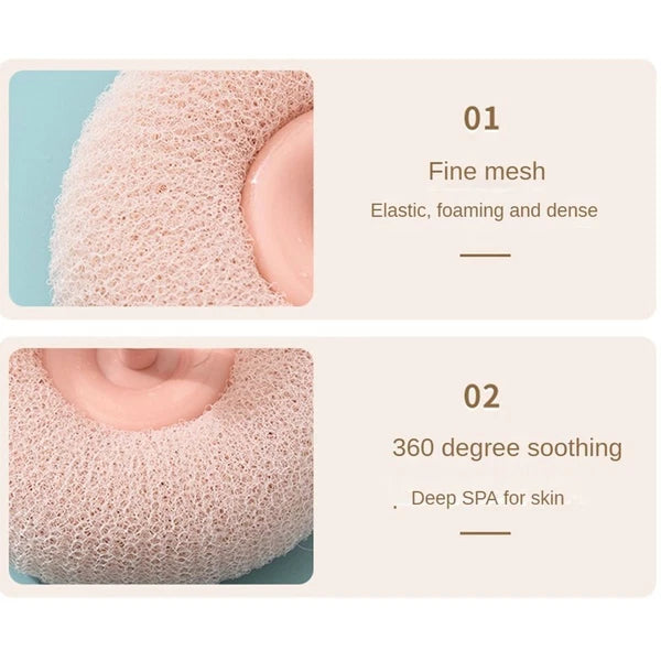 New Sunflower Suction Cup Bath Ball Scrubber Massage Bath Scrub Mud Rub Back