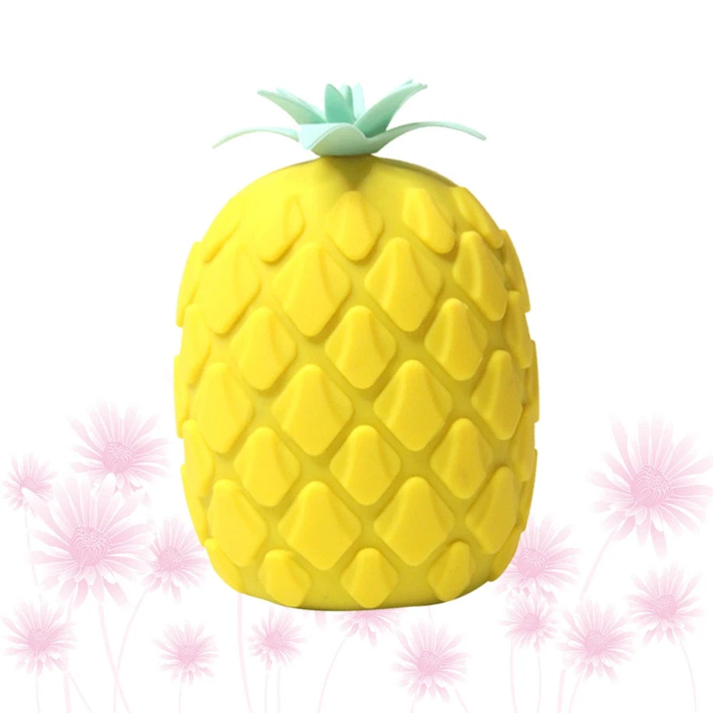 2 pcs Silicone Bath Brush Cartoon Pineapple Shape Body Shower Brush Body