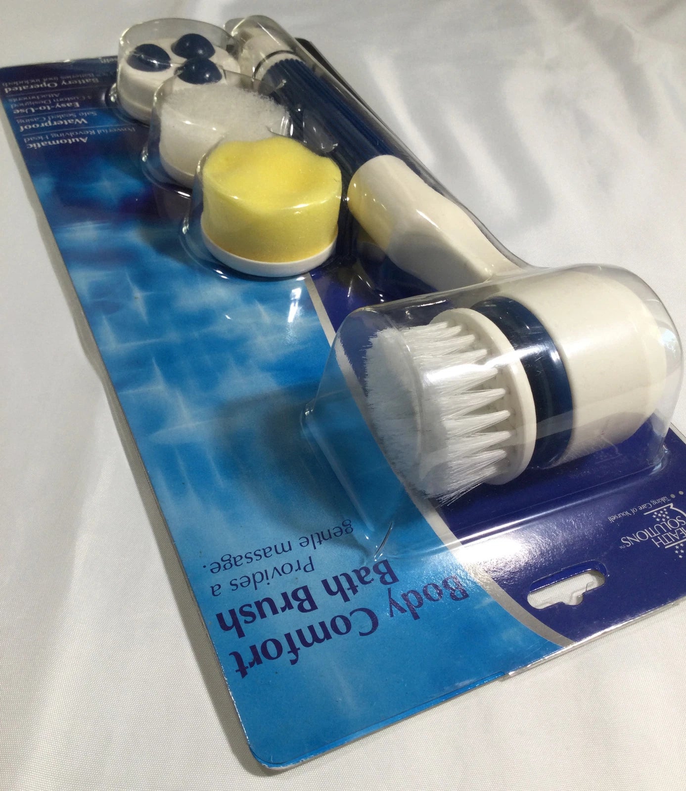 Health Solutions Body Comfort Bath Brush - New with 4 attachments