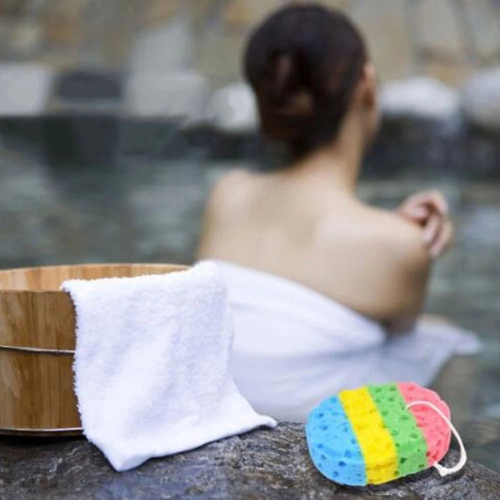 2 Pcs Bath Sponges Brushes Miss Efficient Exfoliating Shower Body Scrubbers