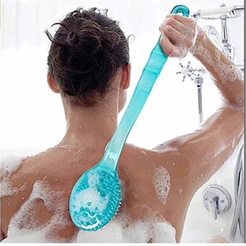 Long Handle Bath Body Brush, Soft Back Scrubber, Shower Exfoliating Skin Massage