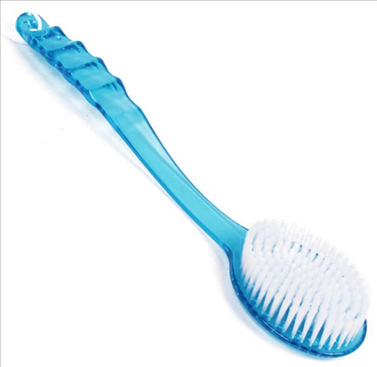 2× Long Handle Back Shower Exfoliating Bath Body Brush Scrubber Massager 14.2 in