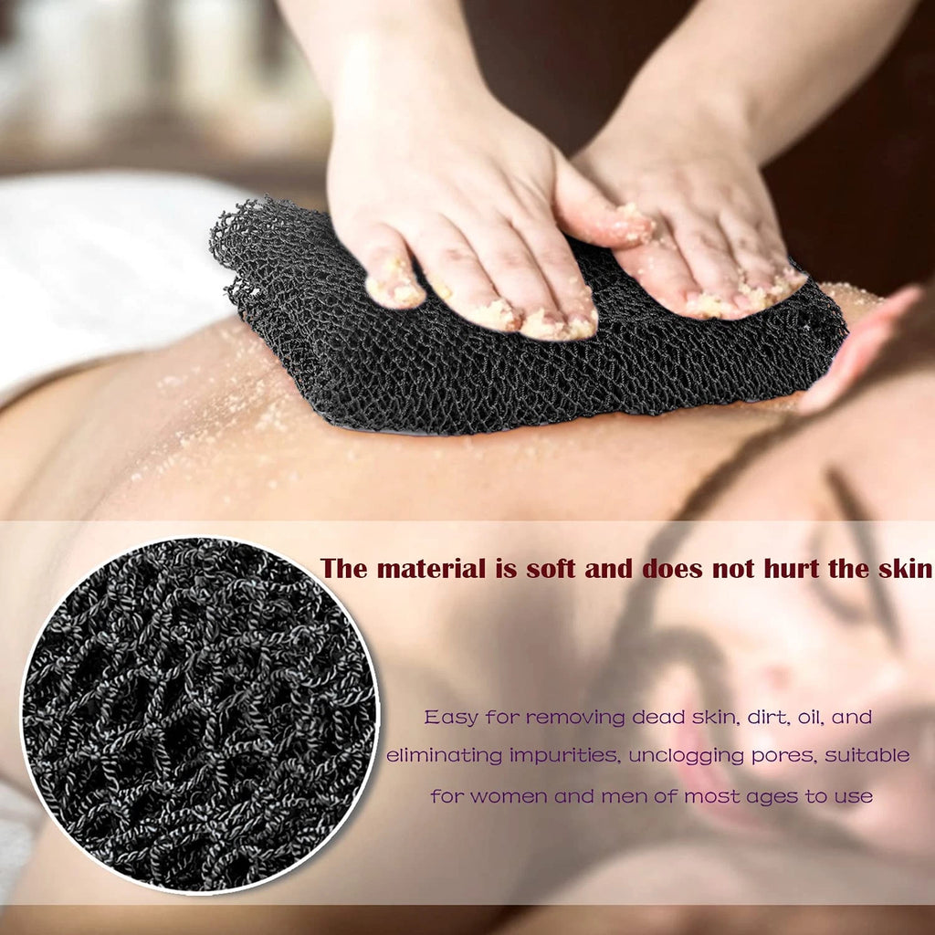 African Net Long Bath Net Sponge, Bathing Body Exfoliating Shower Body Back Scru