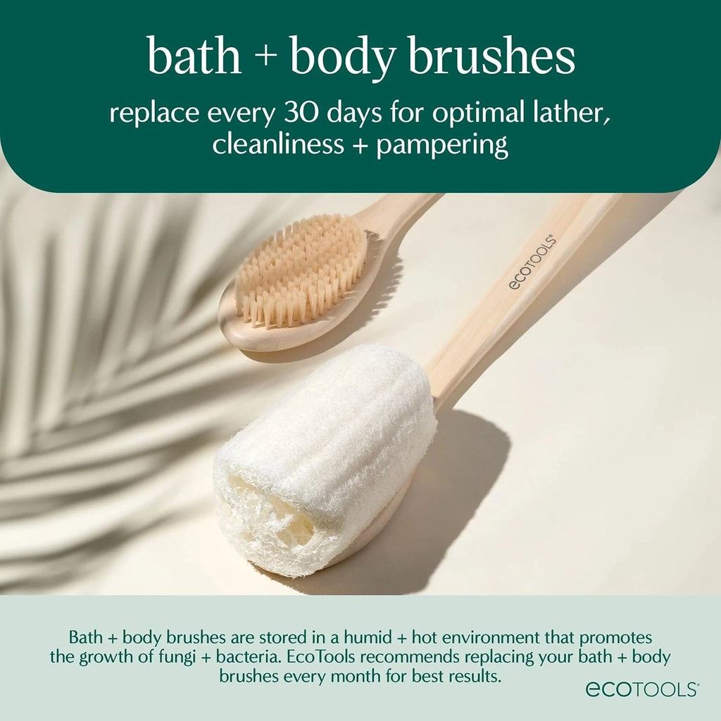 Bath Bristle Brush, Bath Brush with Long Handle, Cleanse Back & Hard-To