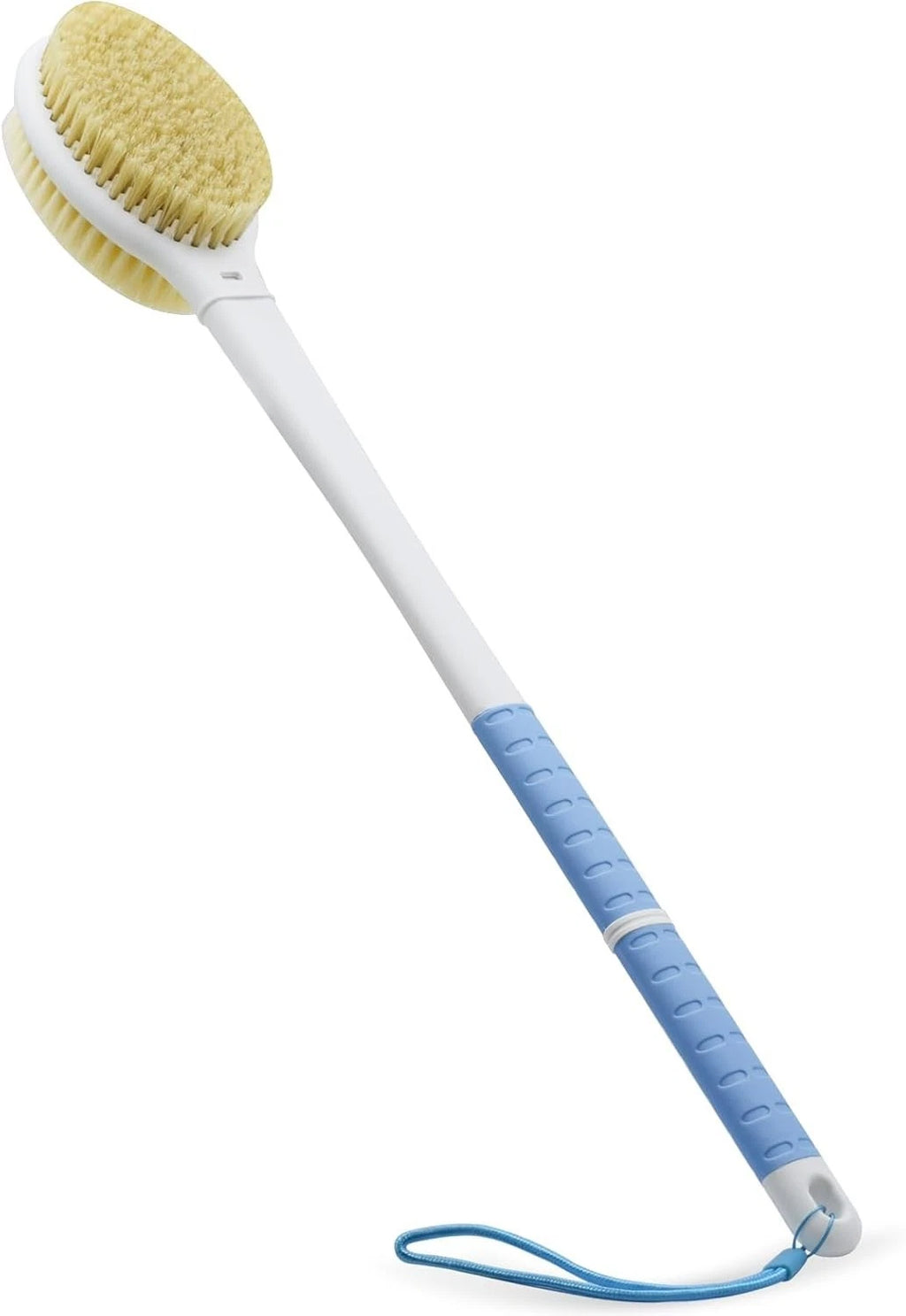 Shower Brush with Soft and Stiff Bristles,20.5" Extra Long Handle Dual-Sided ...