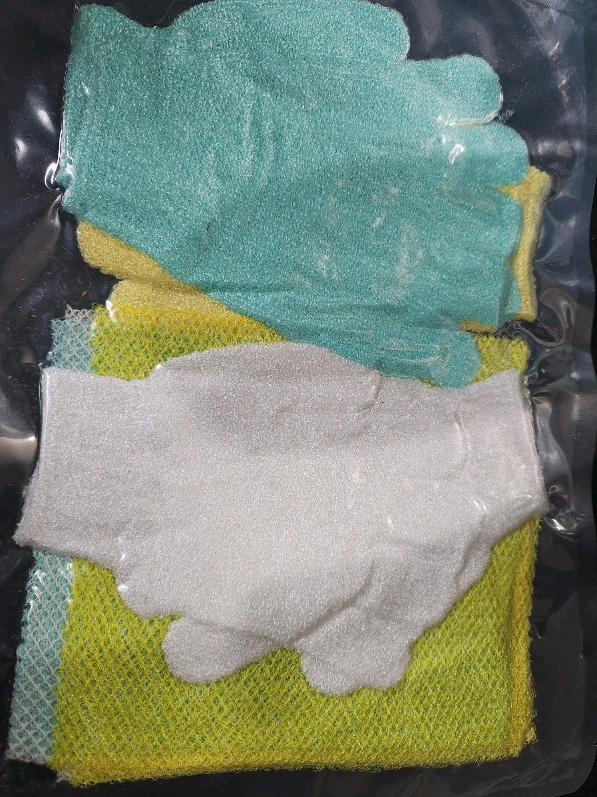6 Pack African Net Sponge Exfoliating Glove Set and Bath Sponge Body Scrubber