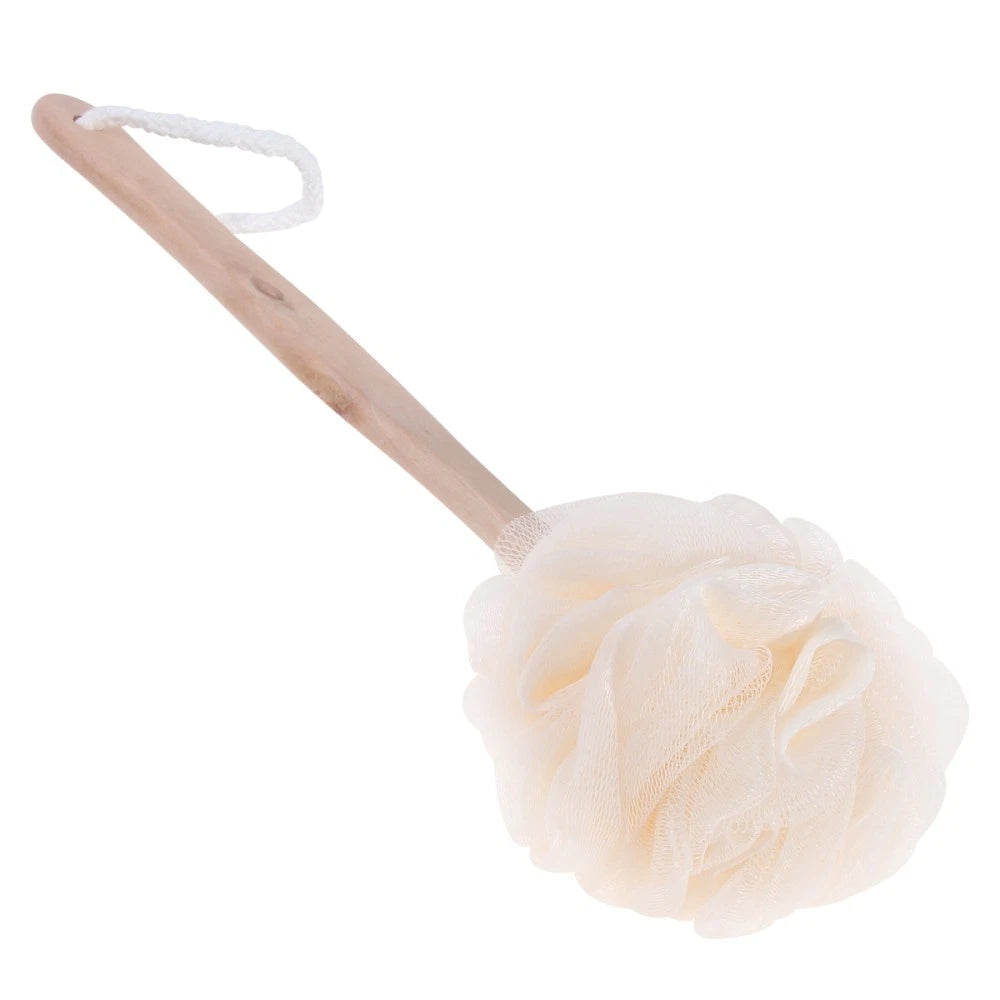 Bath Sponge Brush with Long Handle for Exfoliating and Cleaning Hard Areas