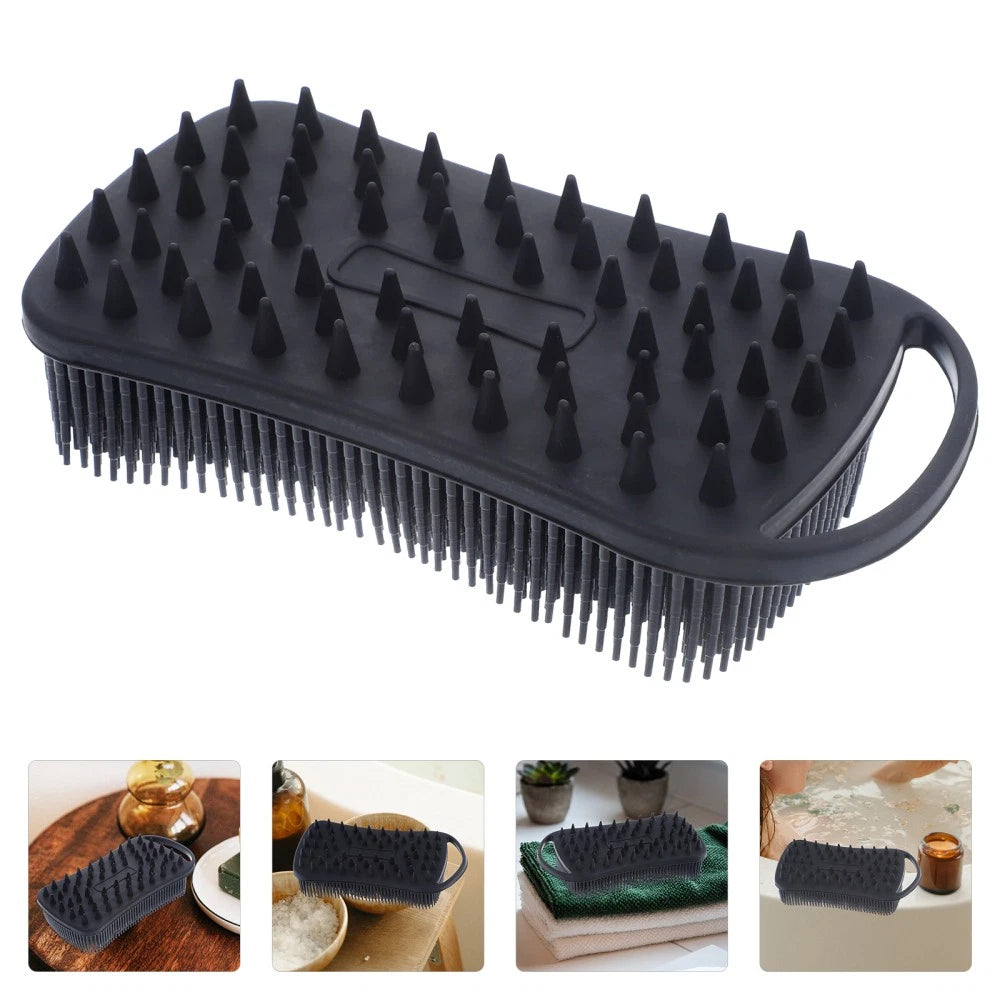 Bath Brush Soft Silicone Body Scrubber Shower for Cleaning