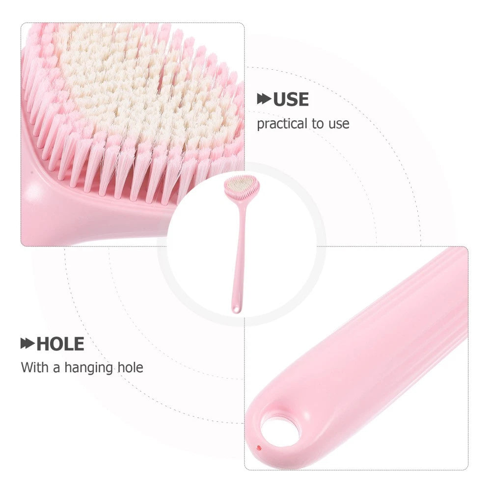 Back Exfoliating Brush Body Bath Brush Portable Back Scrubber Back Lotion