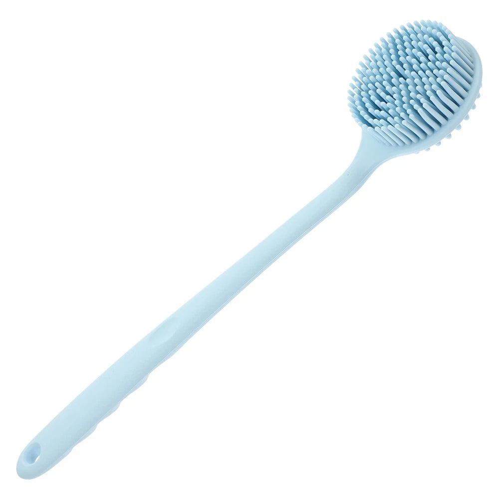 Silicone Bath Brush Man Body Scrubber with Handle Back for Shower