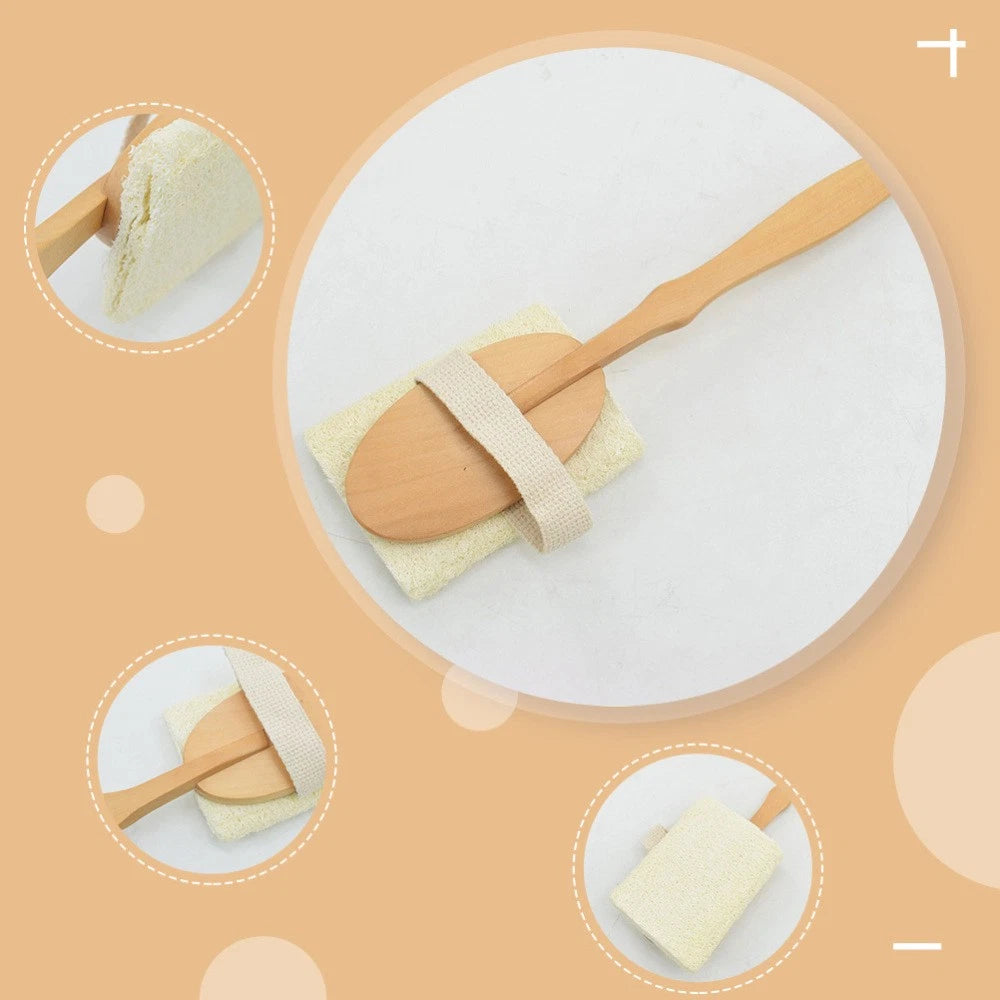 Bath Brush Exfoliating Loofah Sponge Comfortable Scrubber