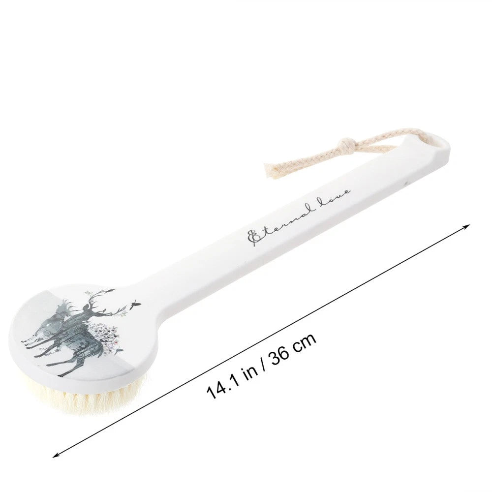 Exfoliating Body Brush Back Scrubber Brush Bristle Bath Brush