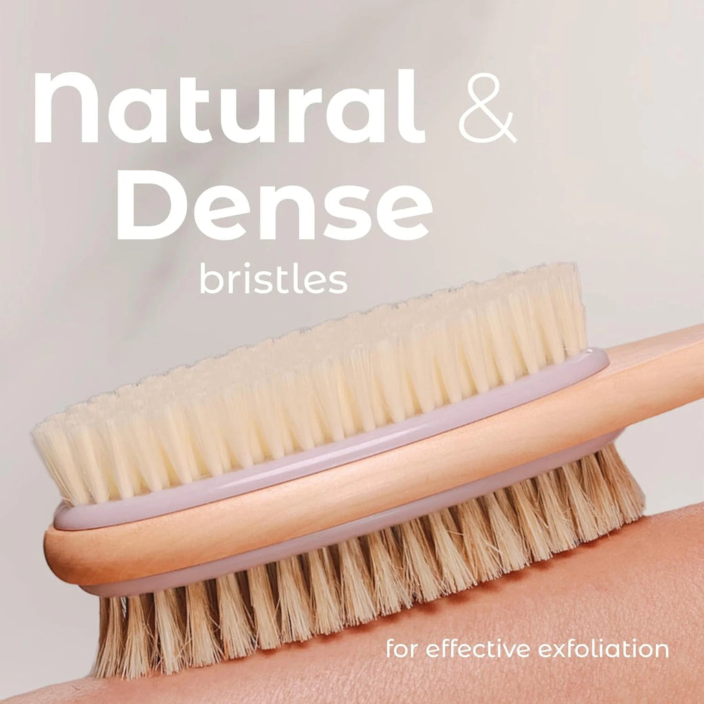 Mainbasics Back Scrubber for Shower – Long Handle Dual-Sided Brush for Body Wash